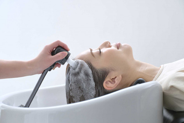 シャンプーの様子